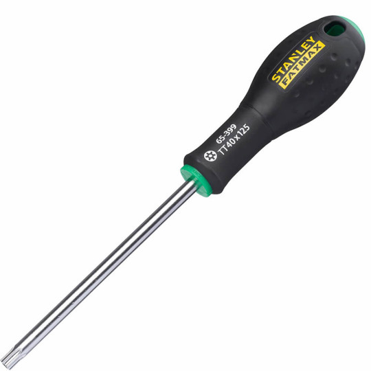 Купити Отвертка FatMax с длиной жала 125 мм под шлиц Torx TT40 STANLEY 0-65-399. Официальный магазин Toolmaster Украина. Фирменный инструмент и оборудование, официальная гарантия