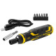 Отвертка - набор аккумуляторная Power-Assist, 4В, 1.5 Ач STANLEY FMHT66719-0