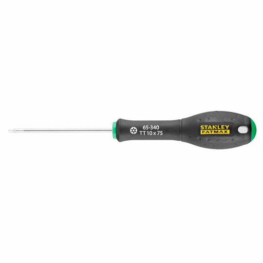Купити Викрутка FatMax з довжиною жала 75 мм під шліц Torx TT10 STANLEY 0-65-340. Офіційний магазин Toolmaster Україна. Фірмовий інструмент та обладнання, офіційна гарантія