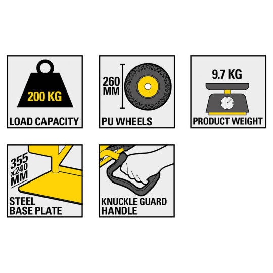 Купити Візок вантажний STANLEY SXWT-HT522. Офіційний магазин Toolmaster Україна. Фірмовий інструмент та обладнання, офіційна гарантія