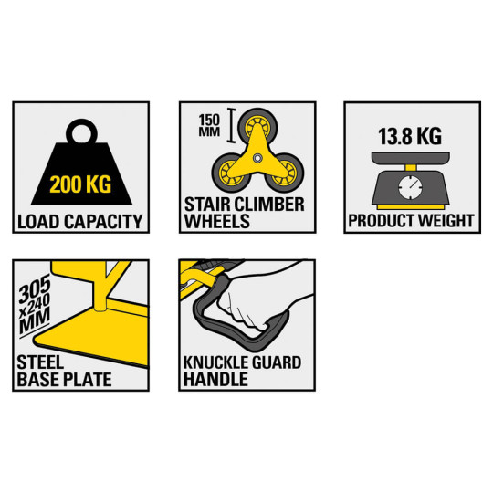 Купити Візок вантажний STANLEY SXWT-HT523. Офіційний магазин Toolmaster Україна. Фірмовий інструмент та обладнання, офіційна гарантія