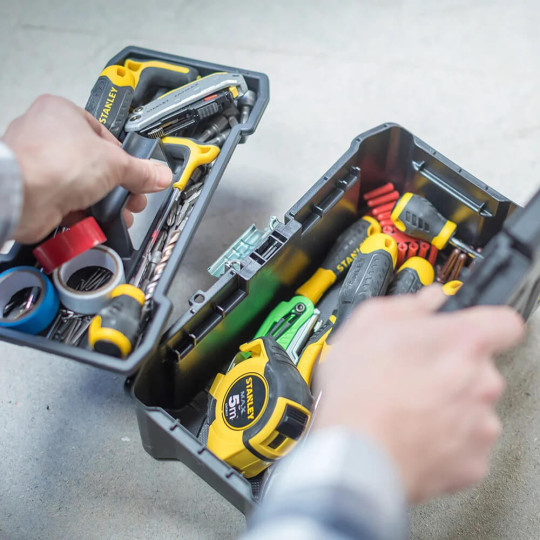 Купити Ящик ESSENTIAL, розміри 406x205x195 мм STANLEY STST1-75518. Офіційний магазин Toolmaster Україна. Фірмовий інструмент та обладнання, офіційна гарантія