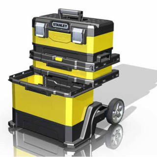 Купити Ящик металлопластмассовый Rolling Workshop, размеры 568x730x389 мм, на колесах STANLEY 1-95-621. Официальный магазин Toolmaster Украина. Фирменный инструмент и оборудование, официальная гарантия