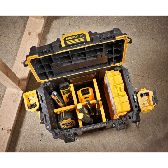 Купити Ящик з органайзером TOUGHSYSTEM 2.0 DeWALT DWST08035-1. Офіційний магазин Toolmaster Україна. Фірмовий інструмент та обладнання, офіційна гарантія