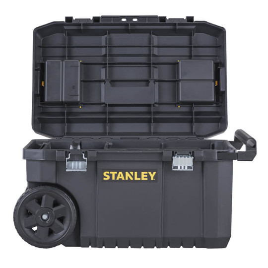 Купити Ящик великого об’єму ESSENTIAL CHEST, розміри 665x404x344 мм, з колесами STANLEY STST1-80150. Офіційний магазин Toolmaster Україна. Фірмовий інструмент та обладнання, офіційна гарантія