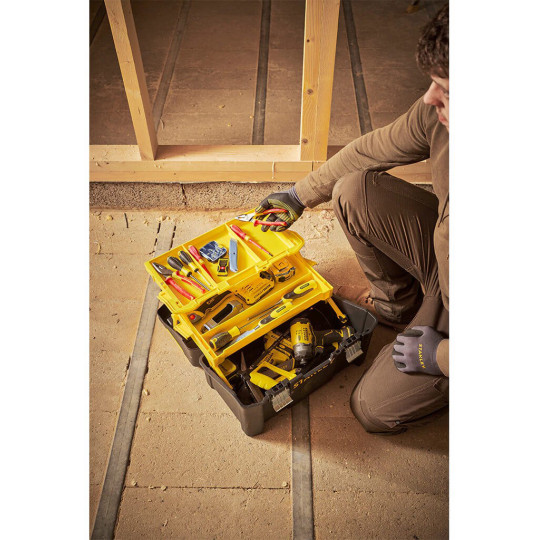 Купити Ящик ESSENTIAL Cantilever, 490х290х250 мм (19) STANLEY STST83397-1. Официальный магазин Toolmaster Украина. Фирменный инструмент и оборудование, официальная гарантия