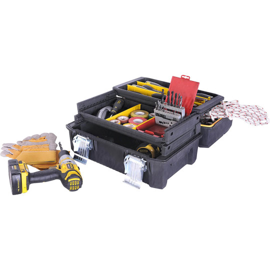 Купити Ящик професійний FatMax Cantilever, розміри 457x310x236 мм STANLEY FMST1-71219. Офіційний магазин Toolmaster Україна. Фірмовий інструмент та обладнання, офіційна гарантія