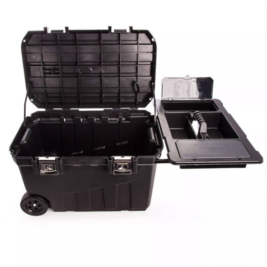 Купити Ящик большого объема Mobile Job Chest, размеры 768х490х476 мм, с колесами STANLEY 1-92-978. Официальный магазин Toolmaster Украина. Фирменный инструмент и оборудование, официальная гарантия