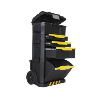 Купити Ящик MODULAR ROLLING WORKSHOP, размеры 866х488x348 мм, на колесах STANLEY 1-79-206. Официальный магазин Toolmaster Украина. Фирменный инструмент и оборудование, официальная гарантия