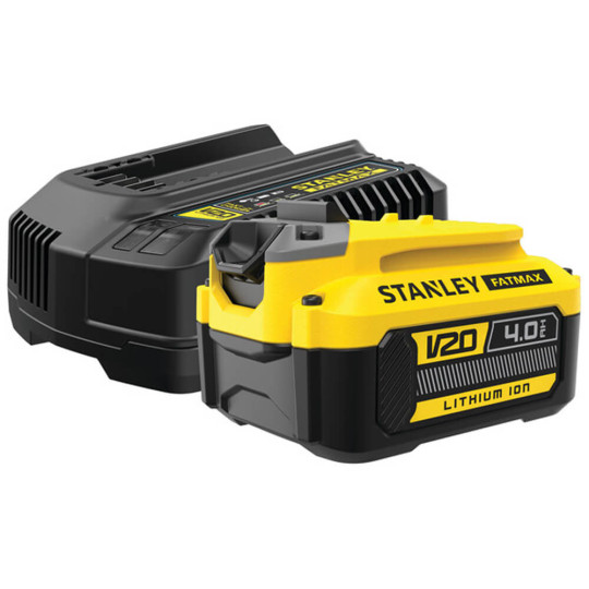 Купити Зарядний пристрій та 1 акумулятор STANLEY FATMAX SFMCB14M1. Офіційний магазин Toolmaster Україна. Фірмовий інструмент та обладнання, офіційна гарантія