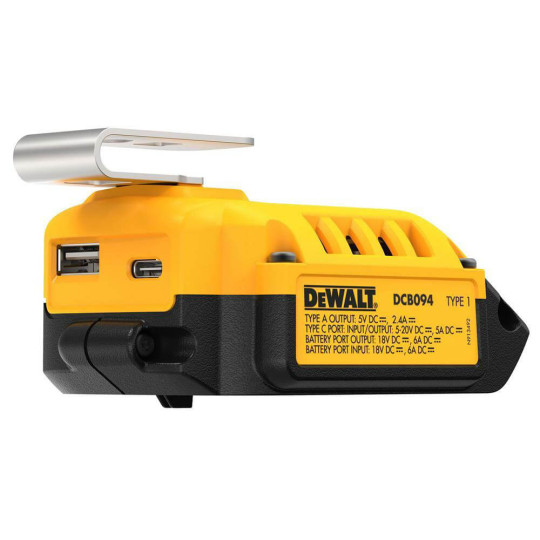 Купити USB адаптер DeWALT DCB094K. Офіційний магазин Toolmaster Україна. Фірмовий інструмент та обладнання, офіційна гарантія