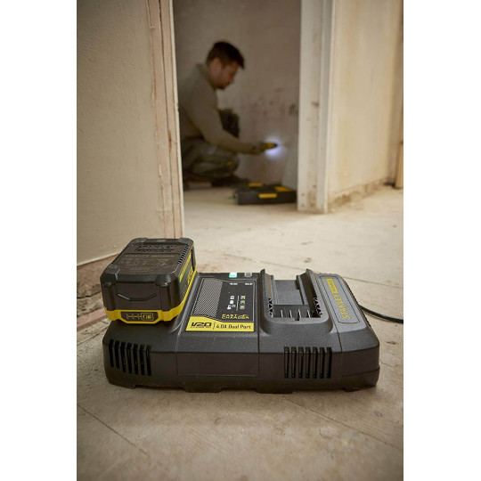 Купити Зарядний пристрій на 2 акумулятора 18В STANLEY FATMAX SFMCB24. Офіційний магазин Toolmaster Україна. Фірмовий інструмент та обладнання, офіційна гарантія