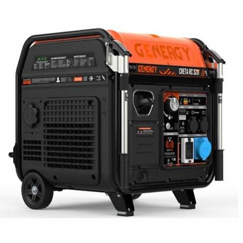 Купить Генератор інверторний бензиновий GENERGY CRETA SILENT RC 7,5 кВт (240072090) Киев Ирпень Буча Toolmaster