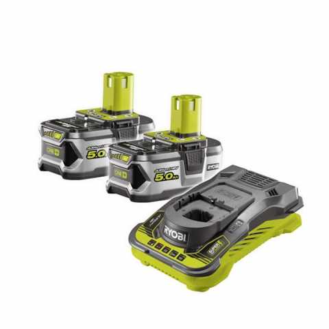 Купить Ryobi RC18150-250 18В набор из аккумулятора (2ˣ5.0Ач) и зарядного устройства в интернет магазине инструментов Ирпень Буча Киев Украина
